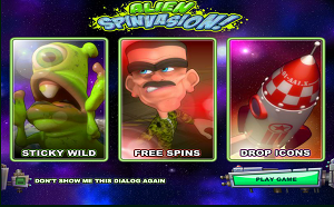 Alien Spinvasion slot from Rival Gaming
