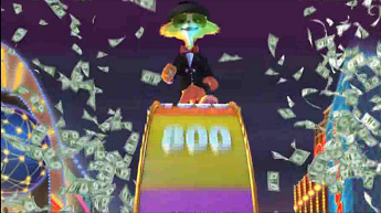 Cat in Vegas slot Wheel of Luck bonus from PlayTech