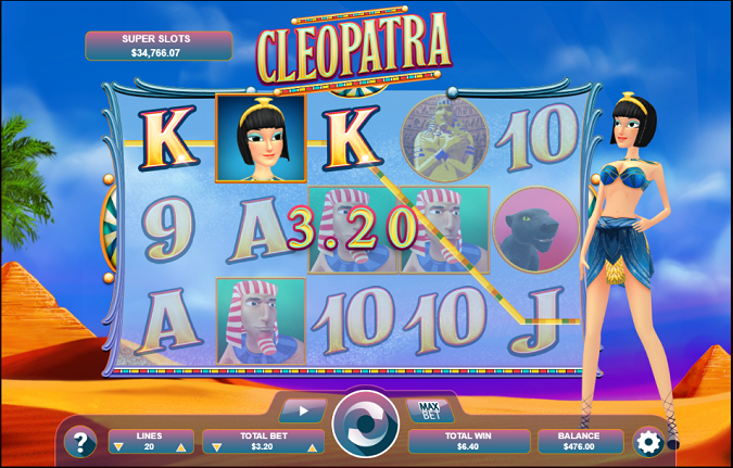 Cleopatra slot reels from Arrows Edge