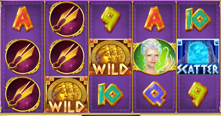 Age of the Gods: Fate Sisters slot reels from PlayTech