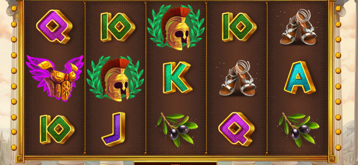 Age of the Gods: Goddess of Wisdom slot reels from PlayTech
