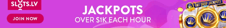 Slots.lv Casino – Hot Drop Jackpots over $1K each hour – Join Now
