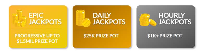 Slots.lv Hot Drop Jackpots: Epic, Daily and Hourly jackpot prize pots